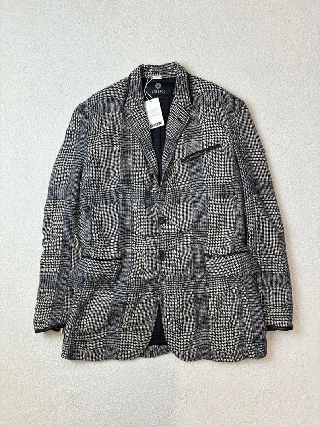 베르사체 하운드투스 체크 빈티지드 블레이저 자켓 PN5966 상품이미지1