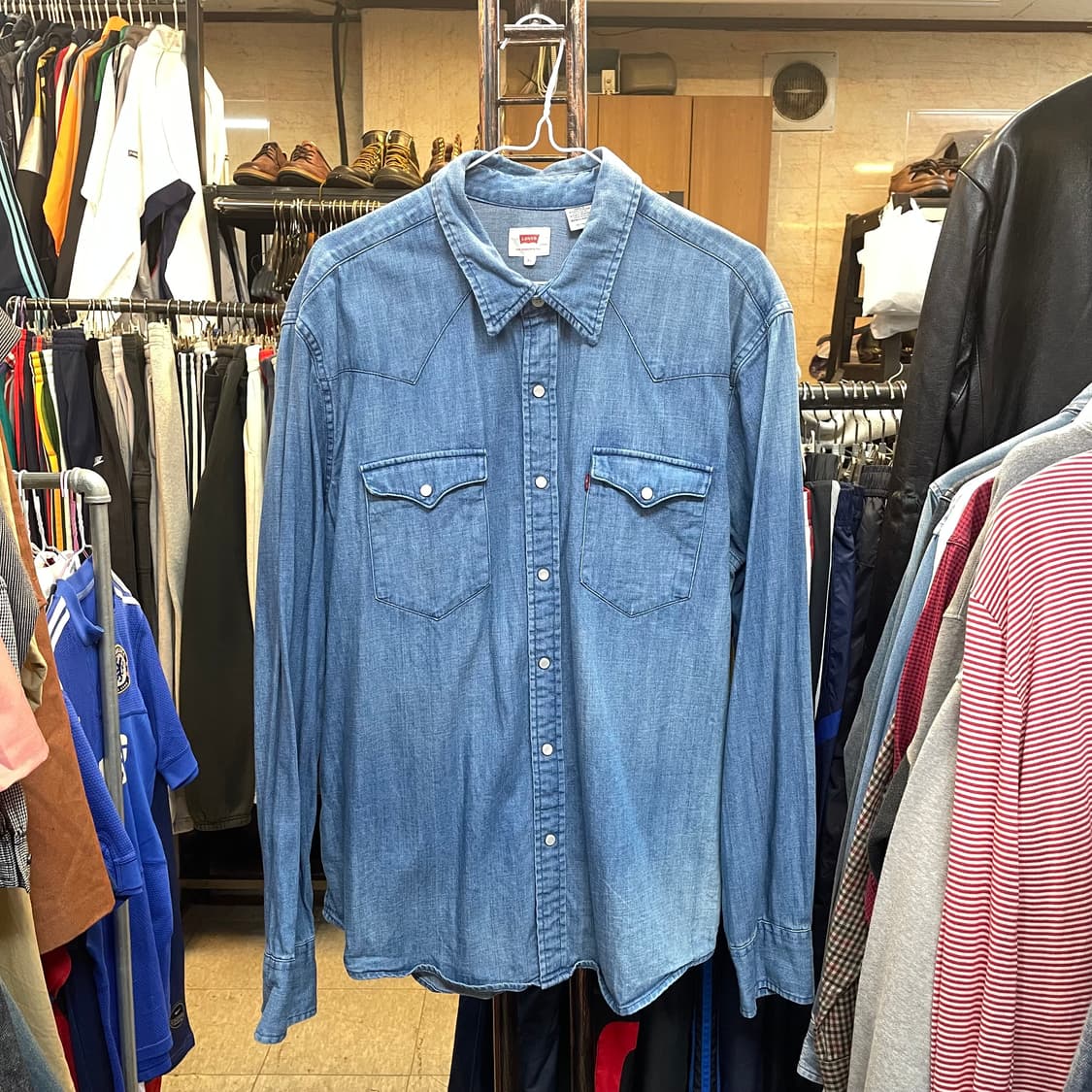 리바이스 웨스턴 데님 셔츠 xl 상품이미지1