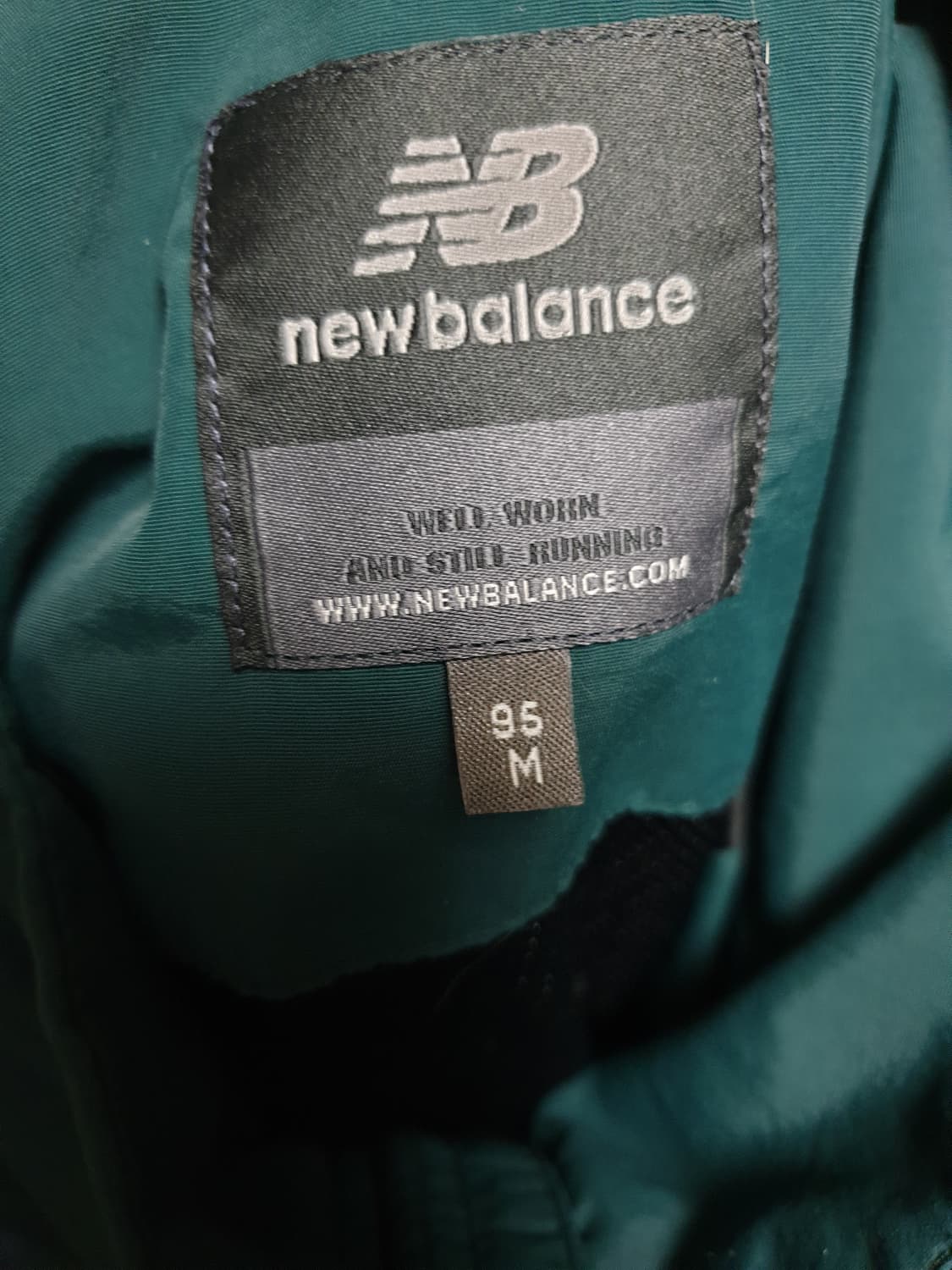 뉴발란스 트랙클럽 헤리티지 웜업 바람막이 자켓 그린 (M) 상품이미지3