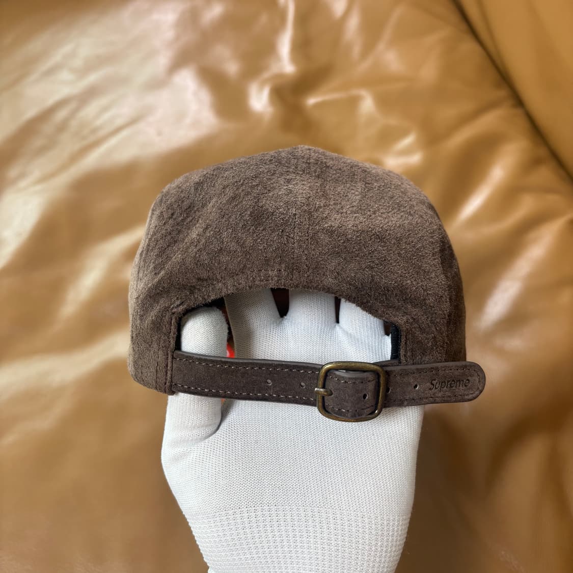 슈프림 캠프캡 모자 박스로고 23ss 스웨이드 브라운 상품이미지8