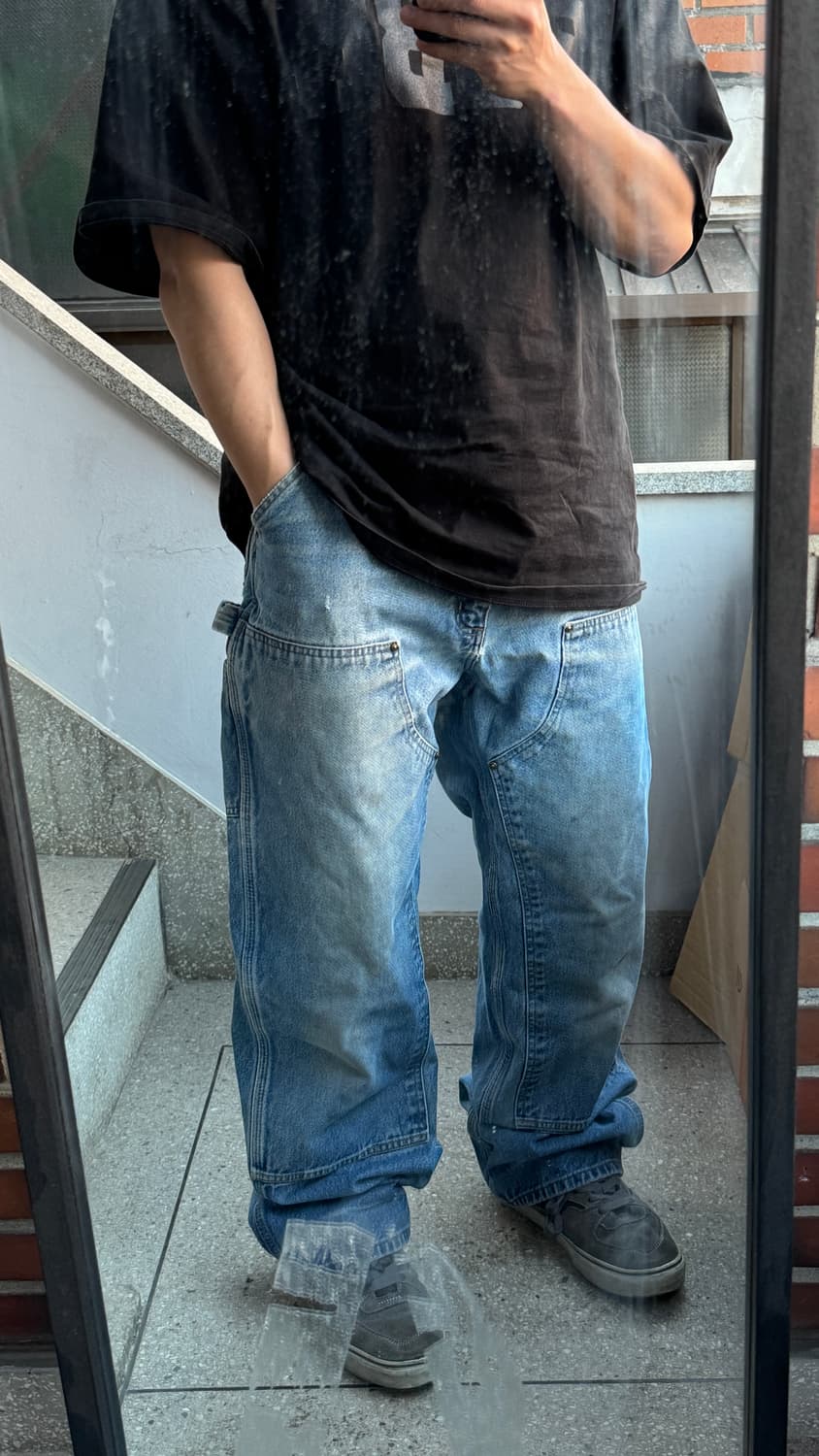 [38] 칼하트 b73 데님 더블니 팬츠 상품이미지2