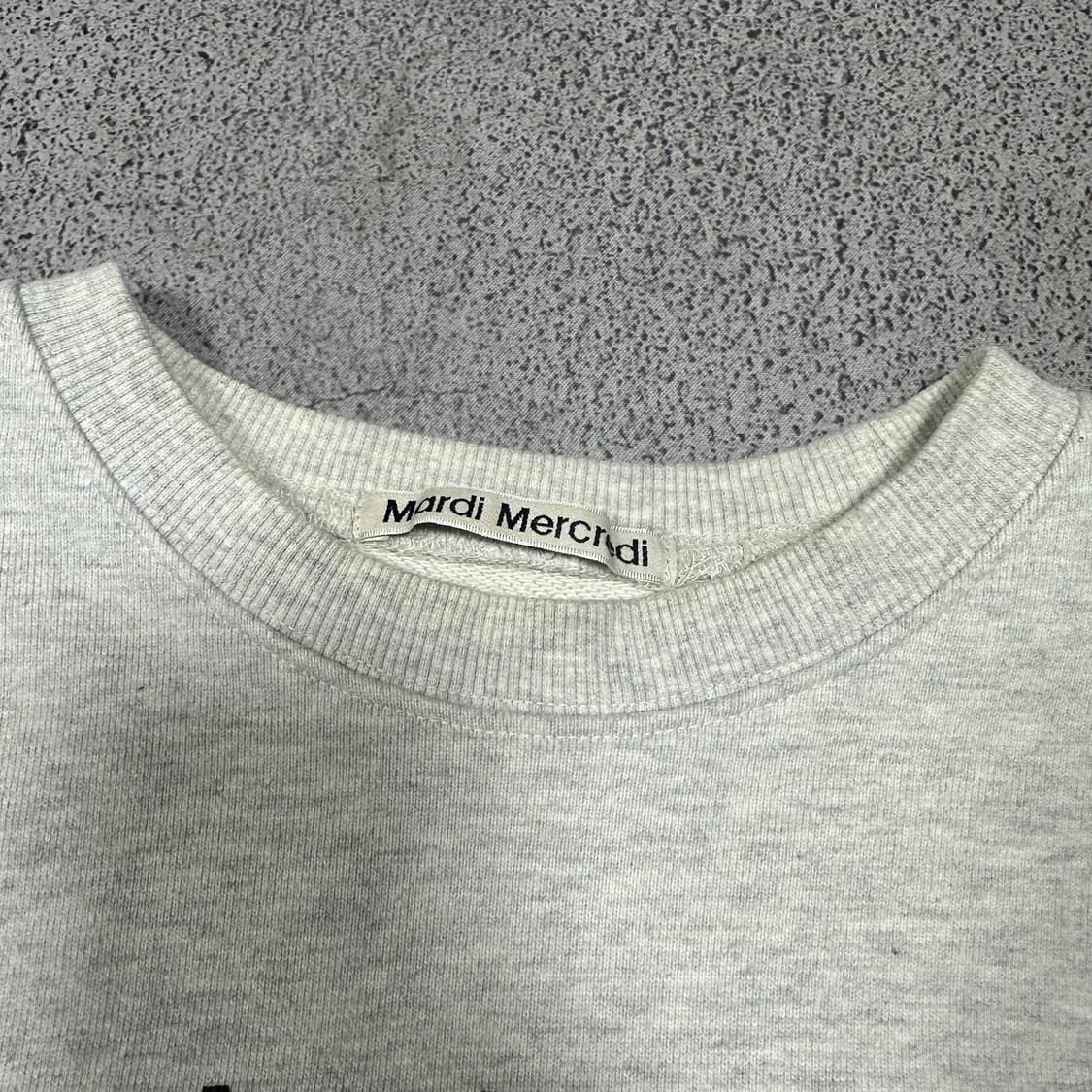 ✨ (바배) 마르디 메크르디 멜란지 그레이 맨투맨  상품이미지5