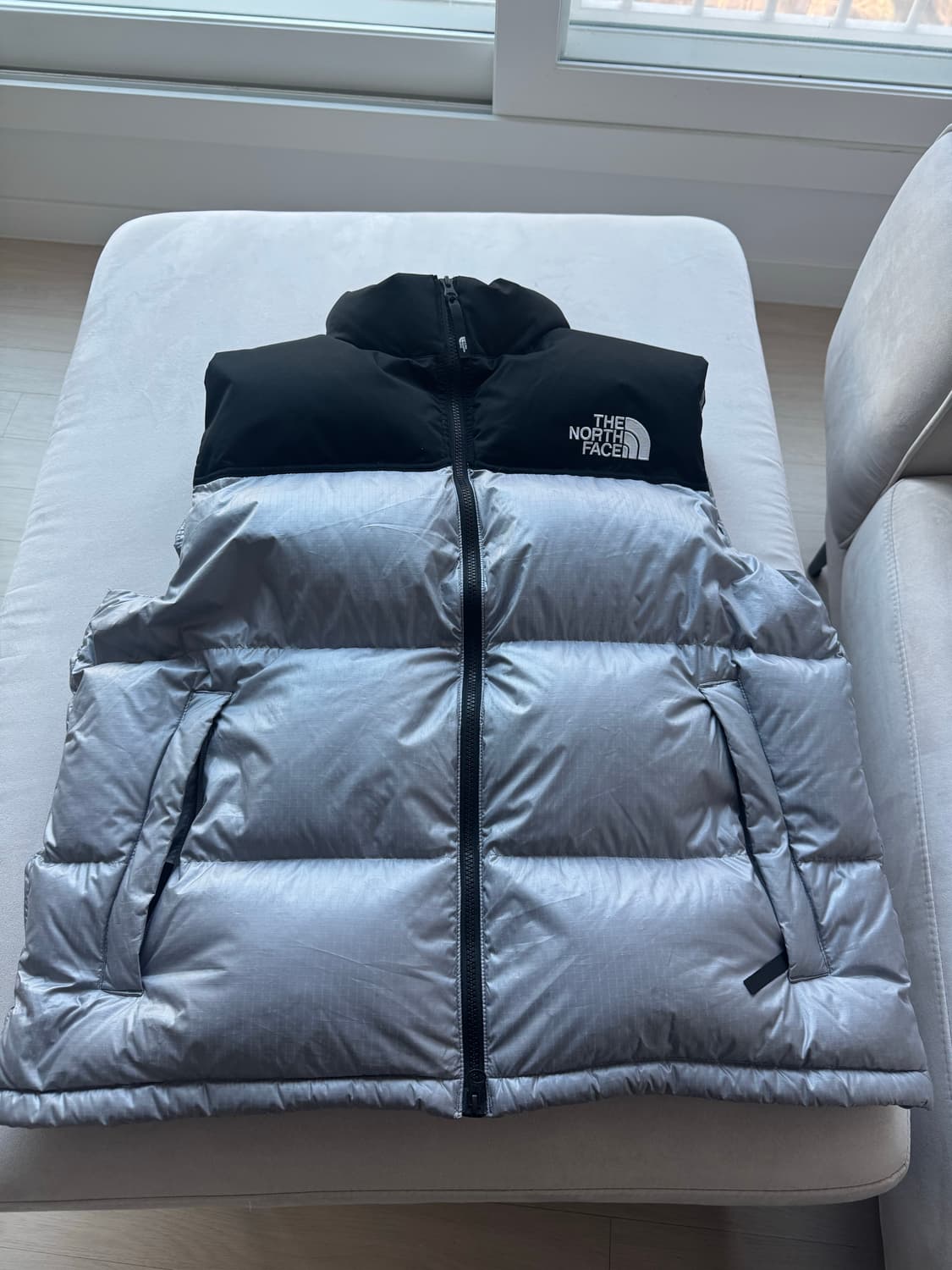 노스페이스 화이트 라벨 노벨티 눕시 다운 베스트 헤더 그레이 3XL 상품이미지1