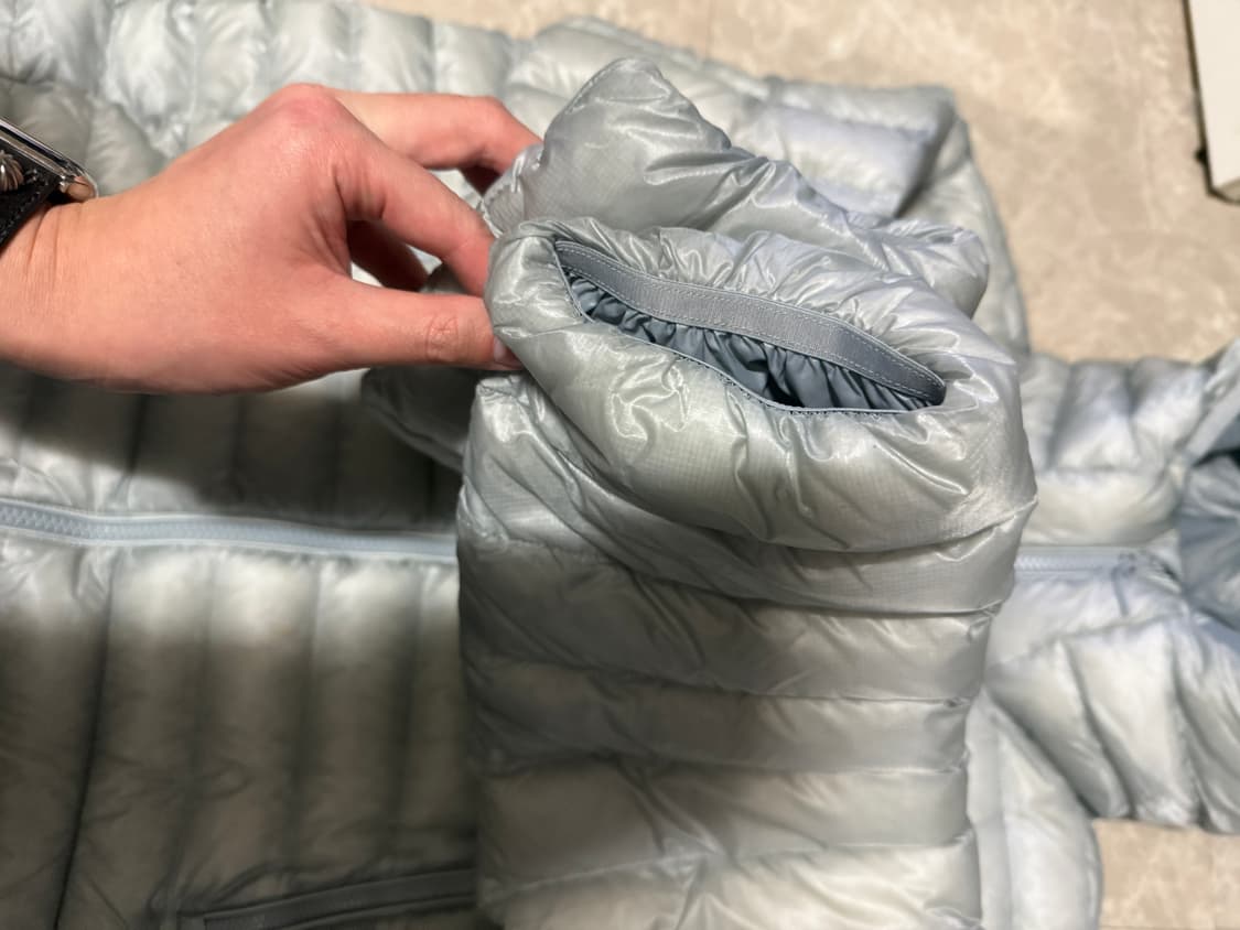 L사이즈 무신사스탠다드 시티레저 립스탑 경량 패딩 클라우디 블루 상품이미지2