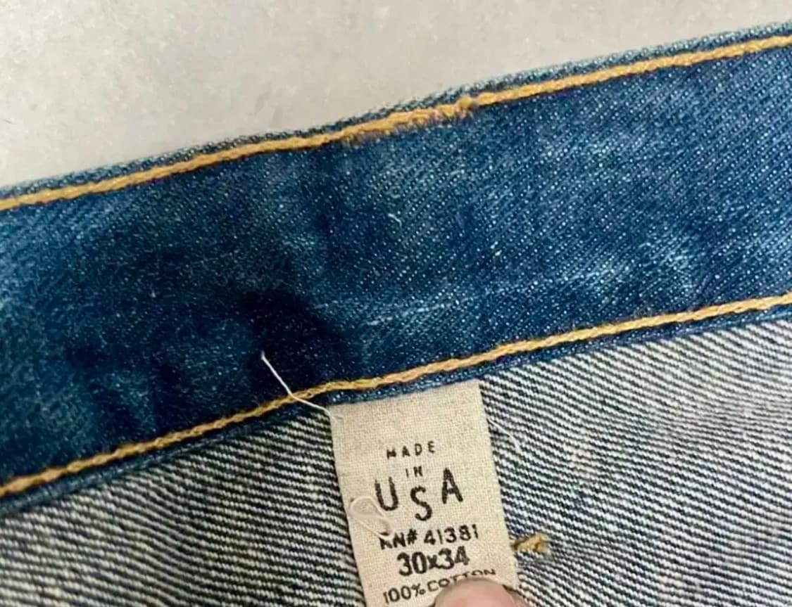 더블알엘 로우 스트레이트 셀비지 데님 30사이즈 상품이미지5