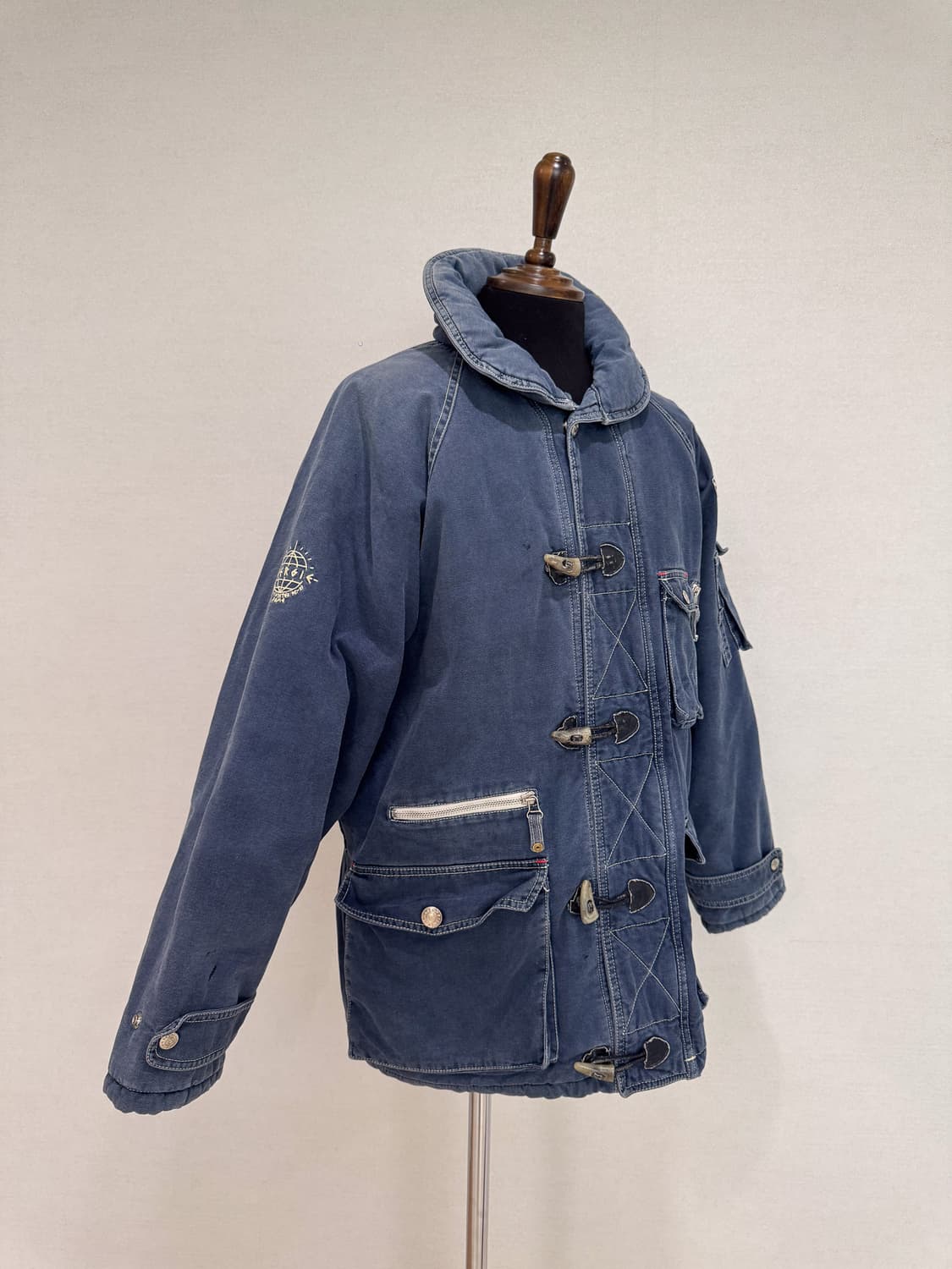 Energie 빈티지 데님 후드 패딩 자켓 상품이미지4