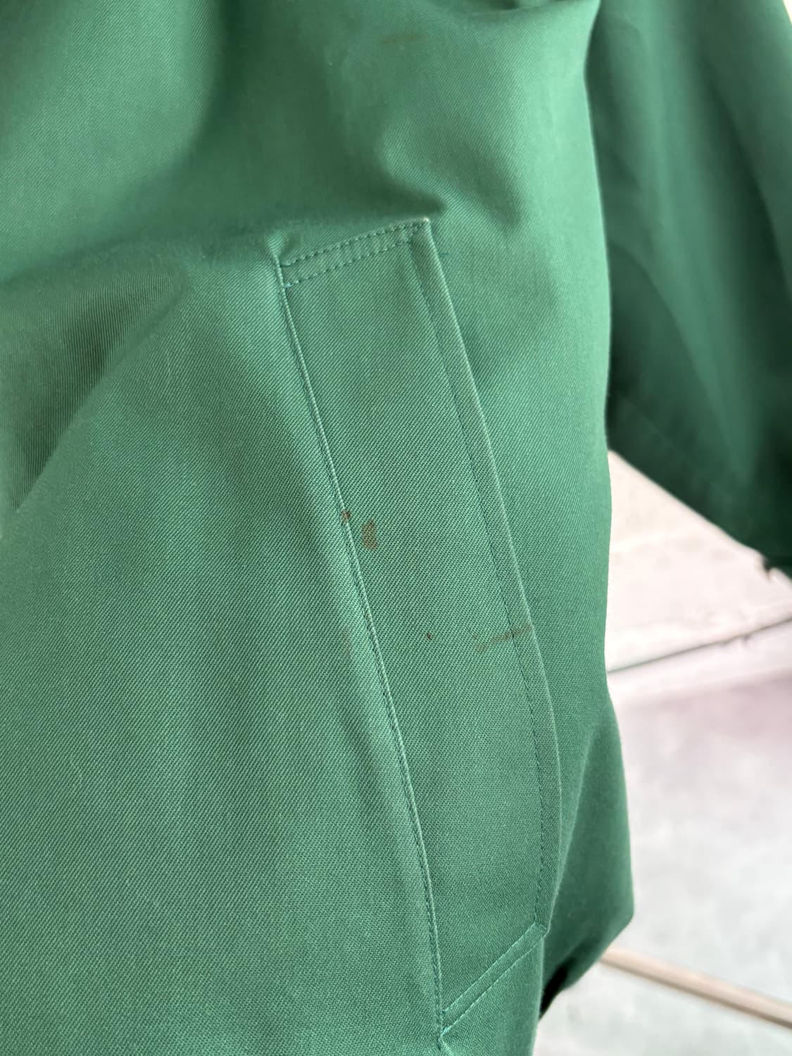 Burberry 버버리 크레스트 로고 노바체크 그린 컬러 코튼 헤링턴 자 상품이미지6