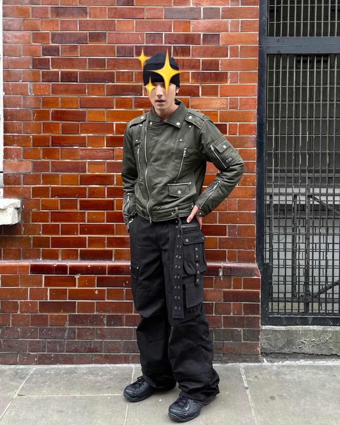 베이컨트 아카이브 패디드 라이더 자켓 카키 상품이미지3