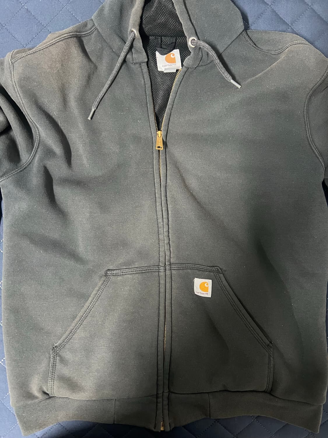 칼하트 후드집업 차콜 상품이미지1