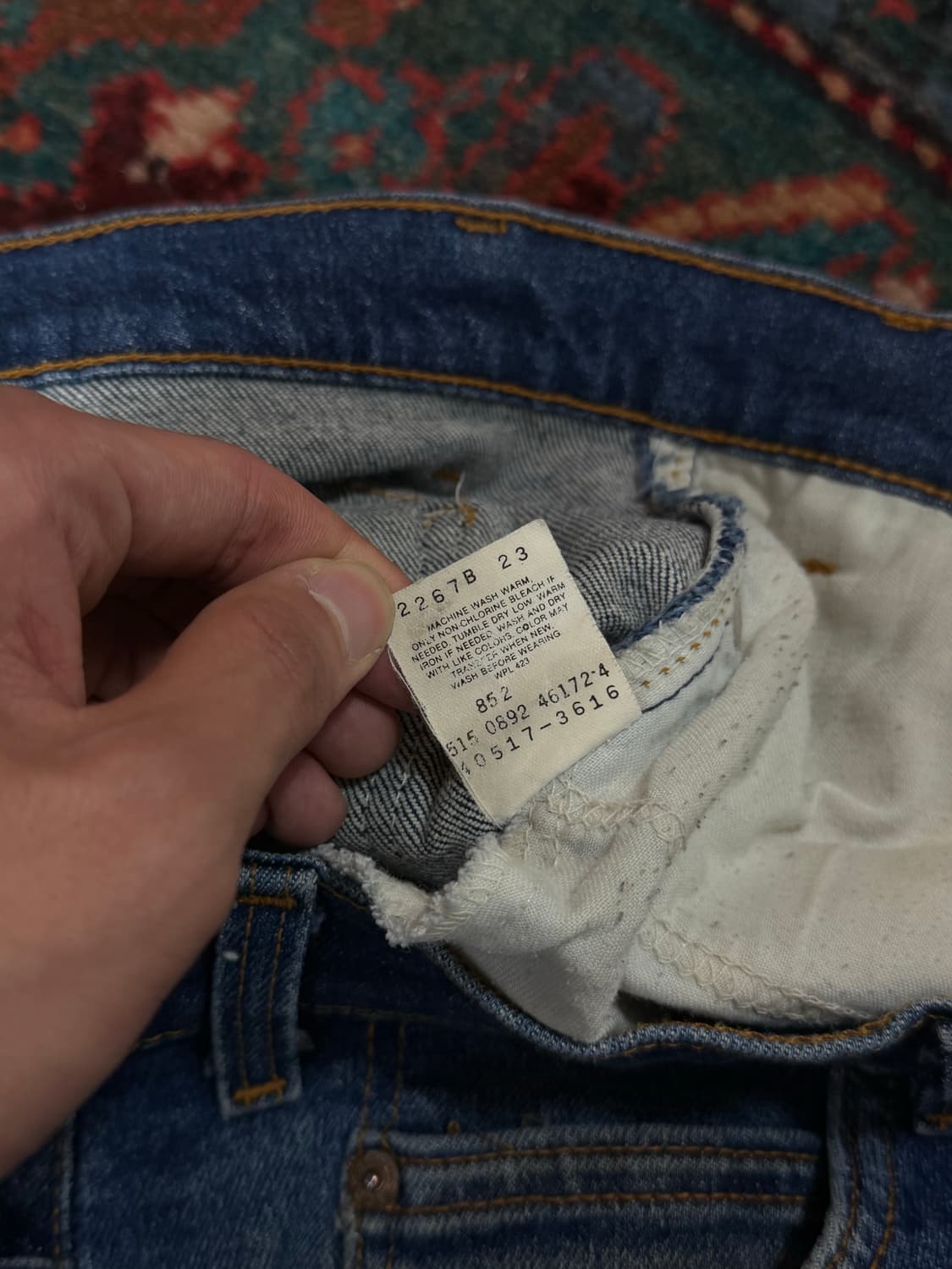 90's USA 빈티지 리바이스 517 오렌지탭 부츠컷 상품이미지10