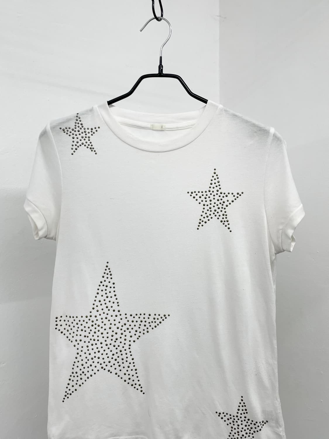 y2k 화이트 스타 스터드 탑 상품이미지7