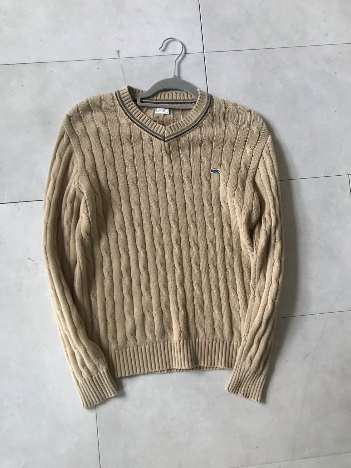 라코스테 베이지 케이블 니트 상품이미지9