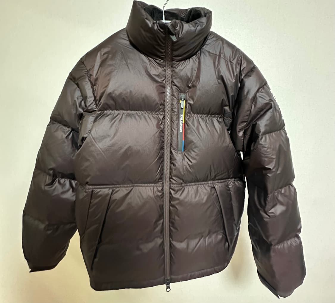 살로몬 컨투어 다운 자켓 브라운 S 상품이미지2