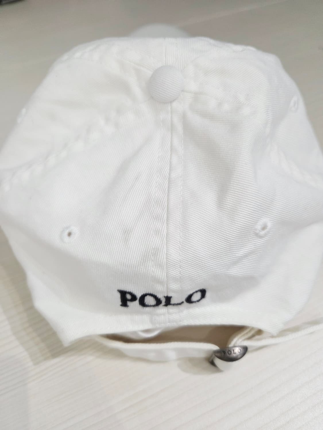 폴로랄프로렌 화이트 코튼 볼캡 상품이미지2