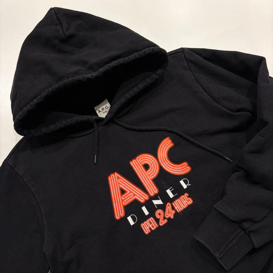 [S] 아페쎄 A.P.C. US 블랙 다이너 후드티 C90 상품이미지3