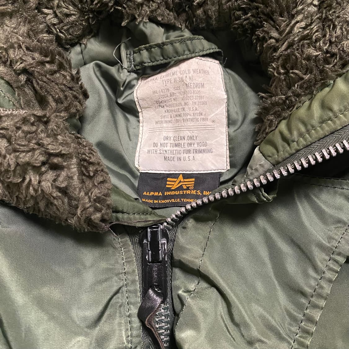 🌊USA Alpha N-3B OliveGreen 상품이미지7