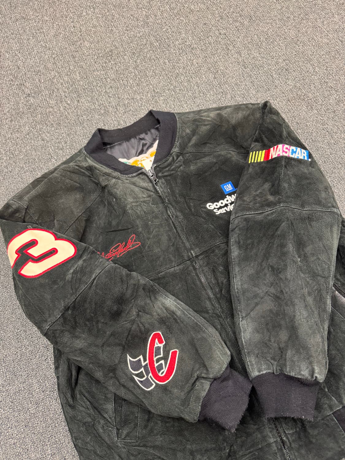 S)제프 해밀턴 빈티지 GM 굿렌치 서비스 플러스 레이싱 자켓 상품이미지4