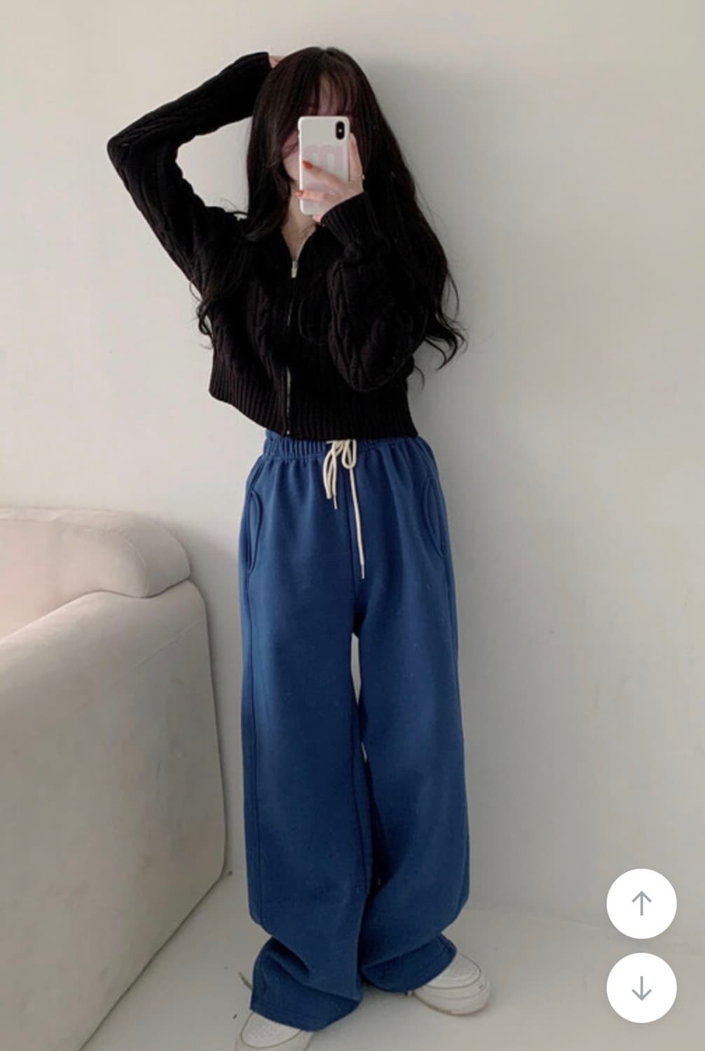 미니포에 니트 후드집업 상품이미지4