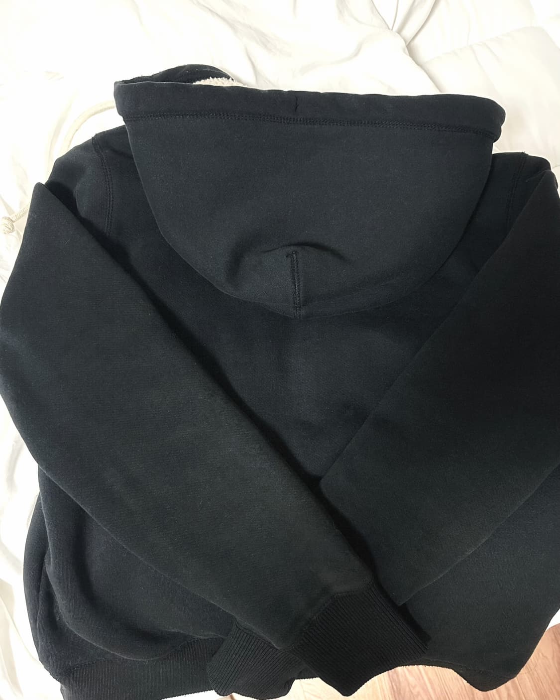 단종 빈티지 후아유 양털 기모 집업 네이비 상품이미지3