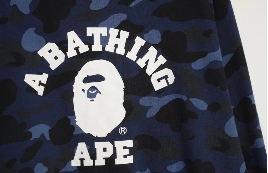 베이프 카모 맨투맨 희귀컬러 상품이미지3