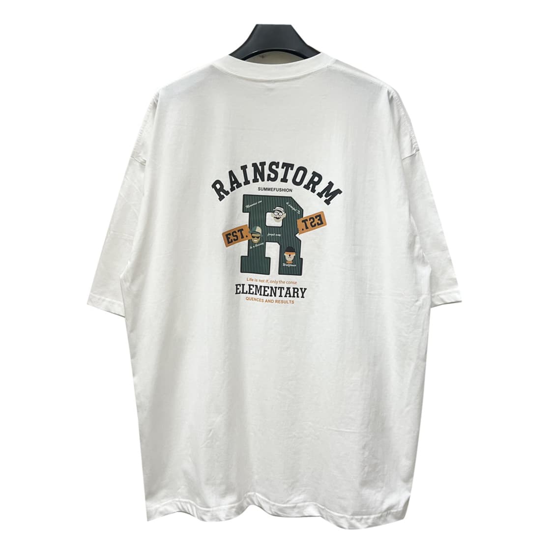 VTG 모던바이브 프린팅 오버핏 반팔티 6XL 상품이미지3