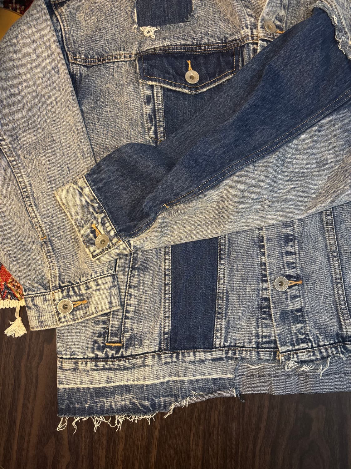 Rodeo Crown Rework patchwork denim jacke 상품이미지6
