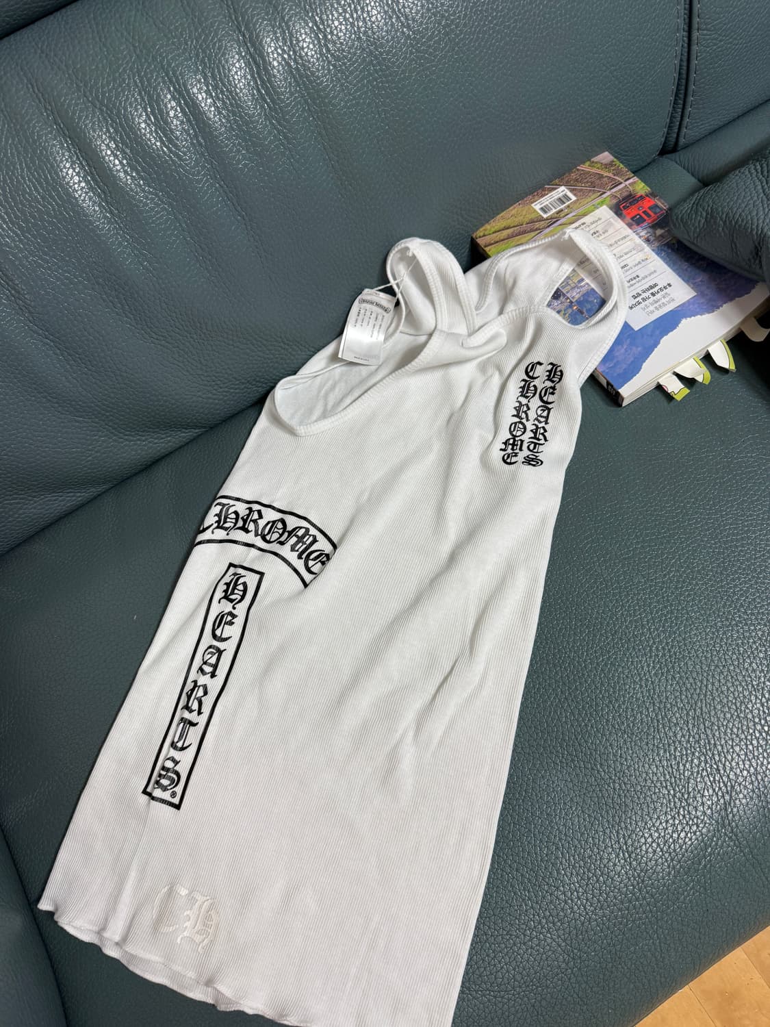 크롬하츠 white t bar script탱크탑 chrome hearts 상품이미지6