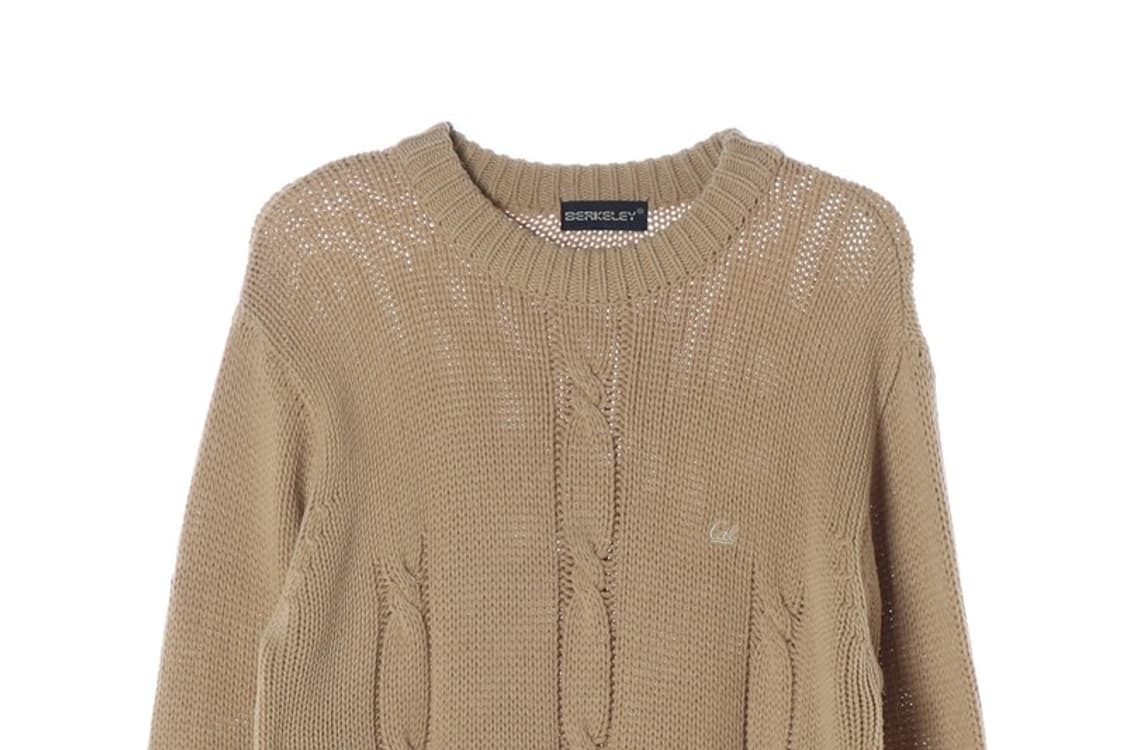 버클리 빈티지 꽈배기 케이블 니트 상품이미지3