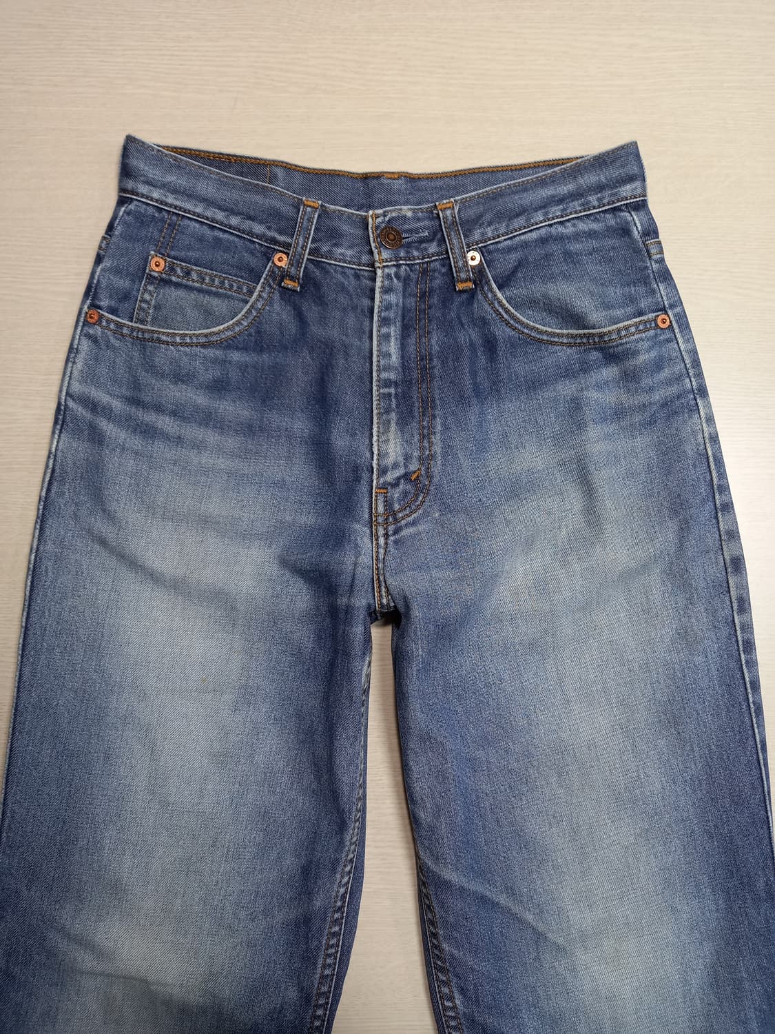 28 빈티지 리바이스OT222 오렌지탭 리오셀25% 일자진 28-931 상품이미지3