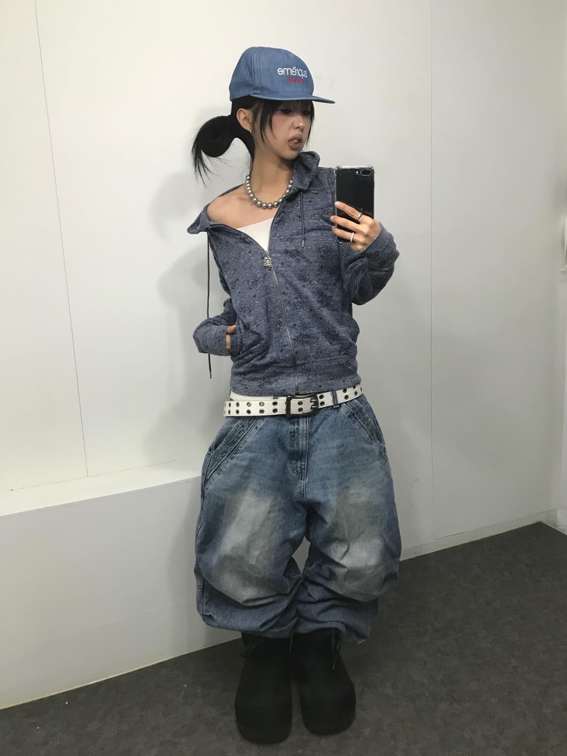 Hysteric Glamour Fxxk Bear Hood Zip-Up 상품이미지6