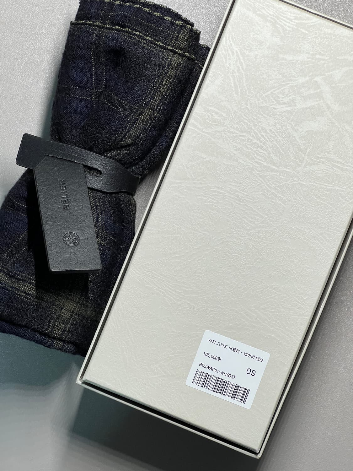 벨리에 시티 그리드 머플러 VIP 기프트 판매 정가 10.5만 상품이미지3