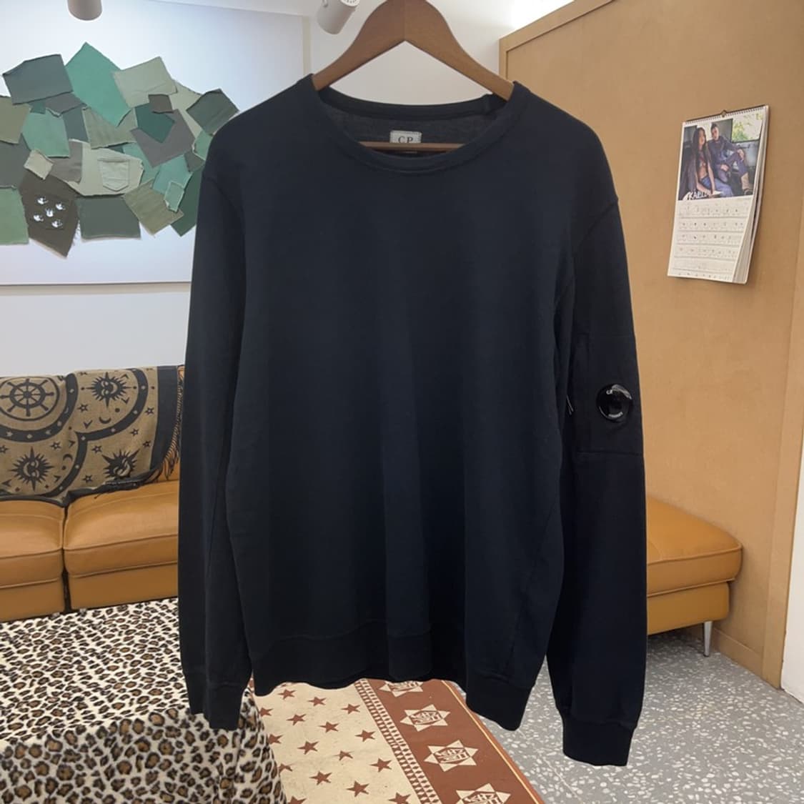 씨피컴퍼니 빈티지 모던시크 와펜 롱슬리브 맨투맨 L C09263 상품이미지3