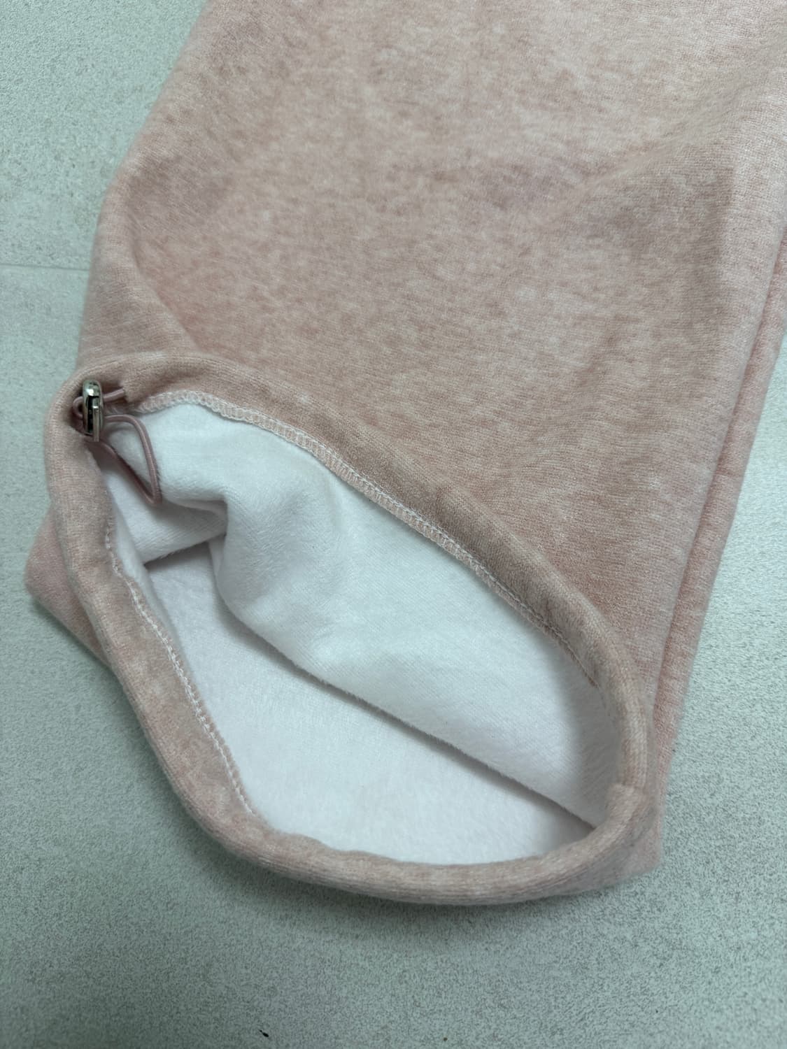 딸기우유 스트링 기모 팬츠 상품이미지3