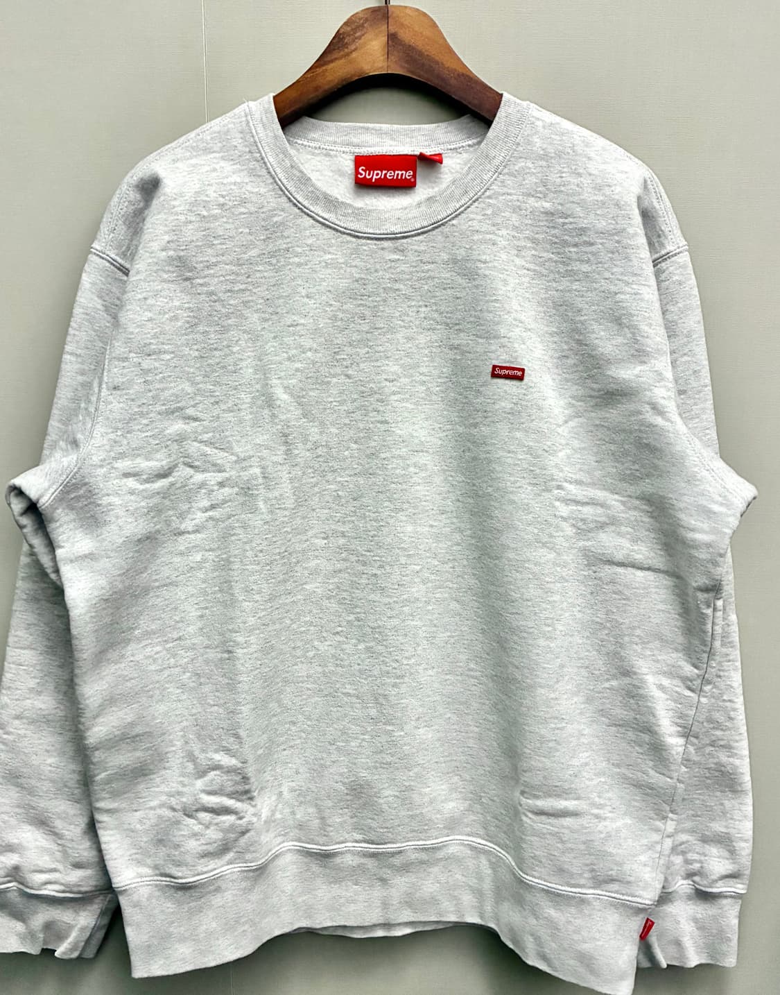 (L/103)Supreme 슈프림 스몰 박스로고 멜란지 헤비 스웻셔츠 맨 상품이미지1