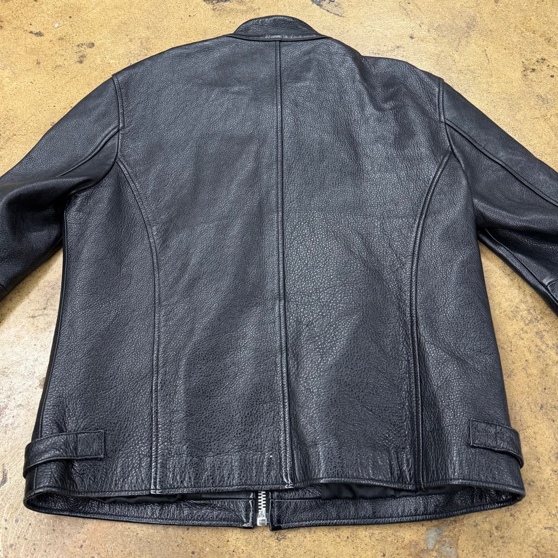 [정품/L] 도프제이슨 블랙 가죽 라이더 자켓 b15 상품이미지4