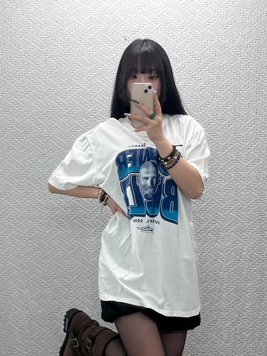 DISTRICT 올드스쿨 레트로 펑크 프린팅 반팔티 2XL C10632 상품이미지1