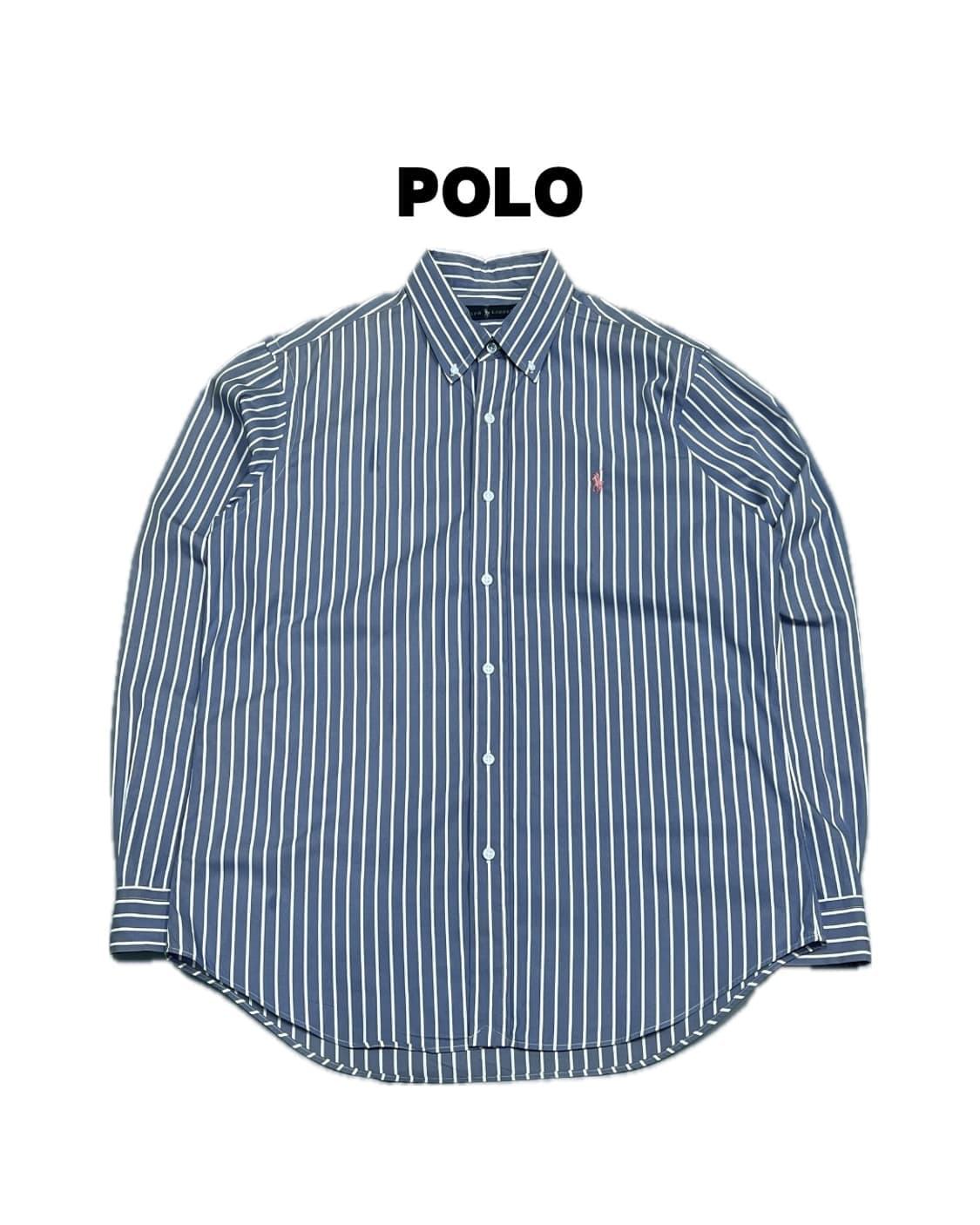 (M) 랄프로렌 핑크포니 스트라이프 셔츠 상품이미지1