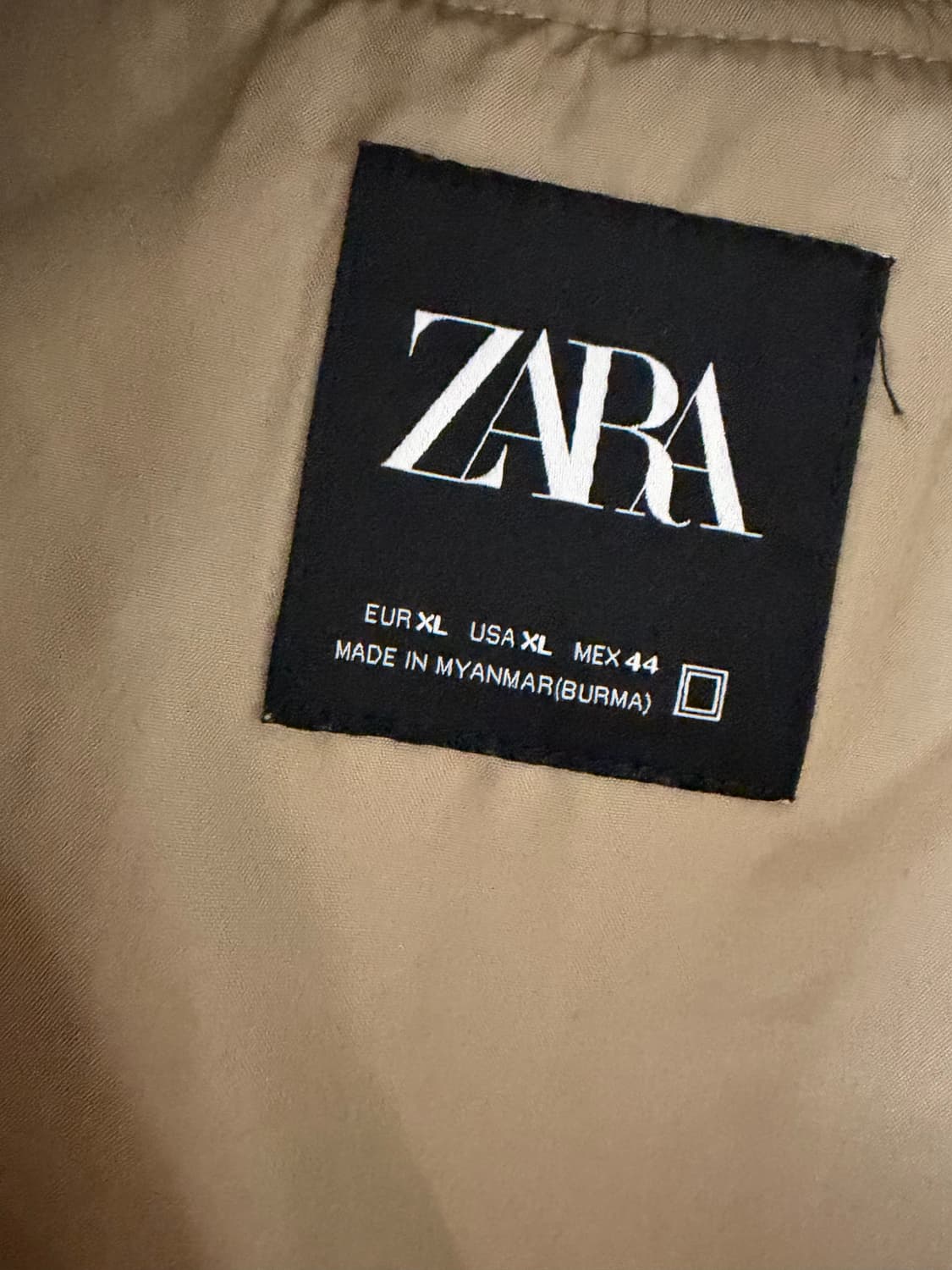 자라 베이지 점퍼 XL 상품이미지3