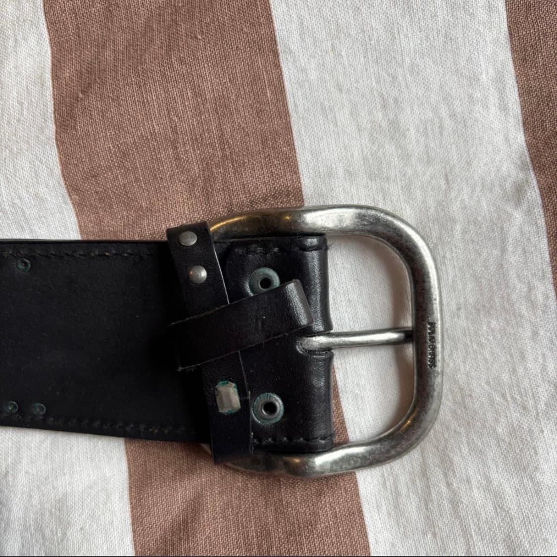 폴로 랄프로렌 빈티지 레더 아일릿 벨트 상품이미지3