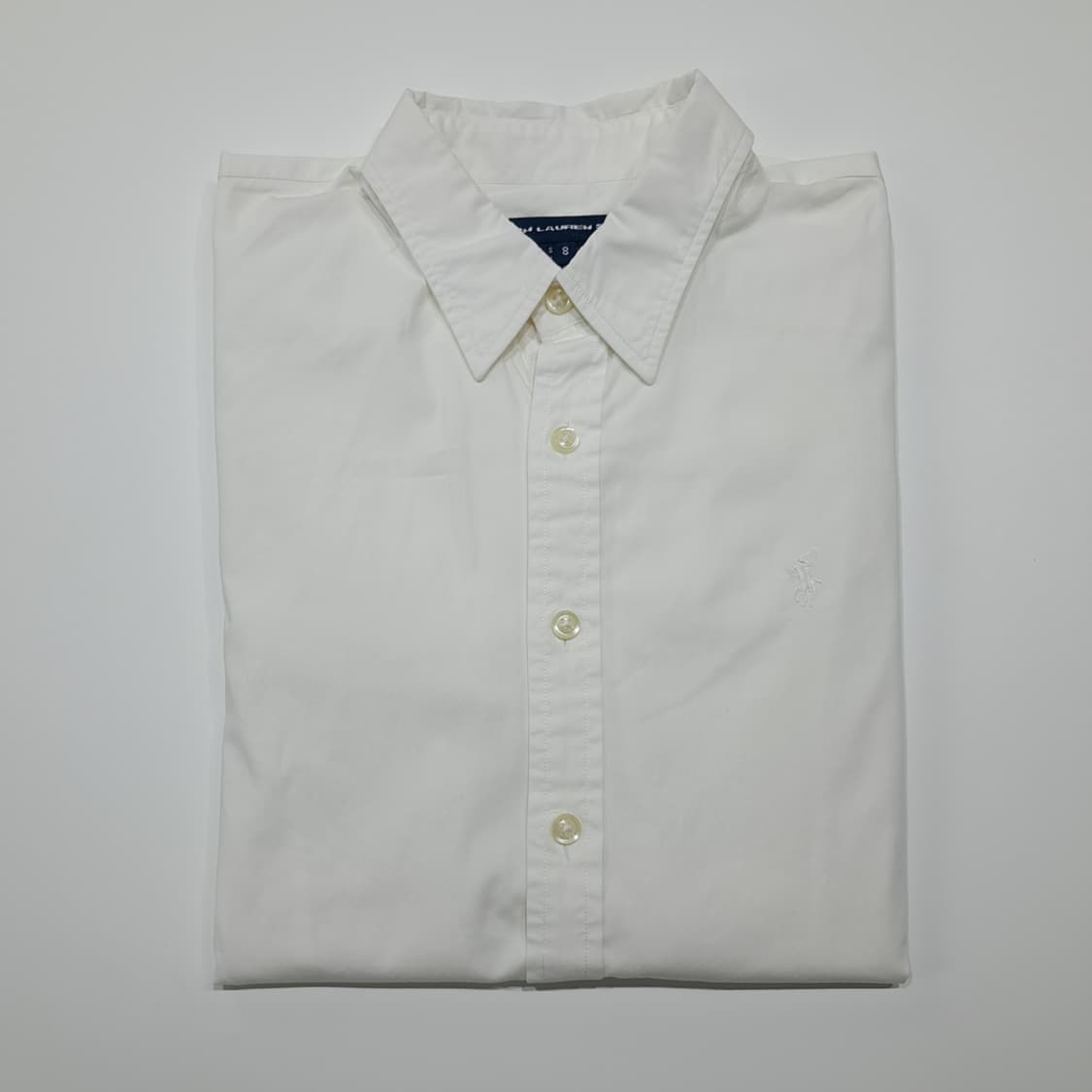 CK097 XL 폴로 90s 홍콩판 엘라스틴 화이트 슬림핏 셔츠 남방 상품이미지7