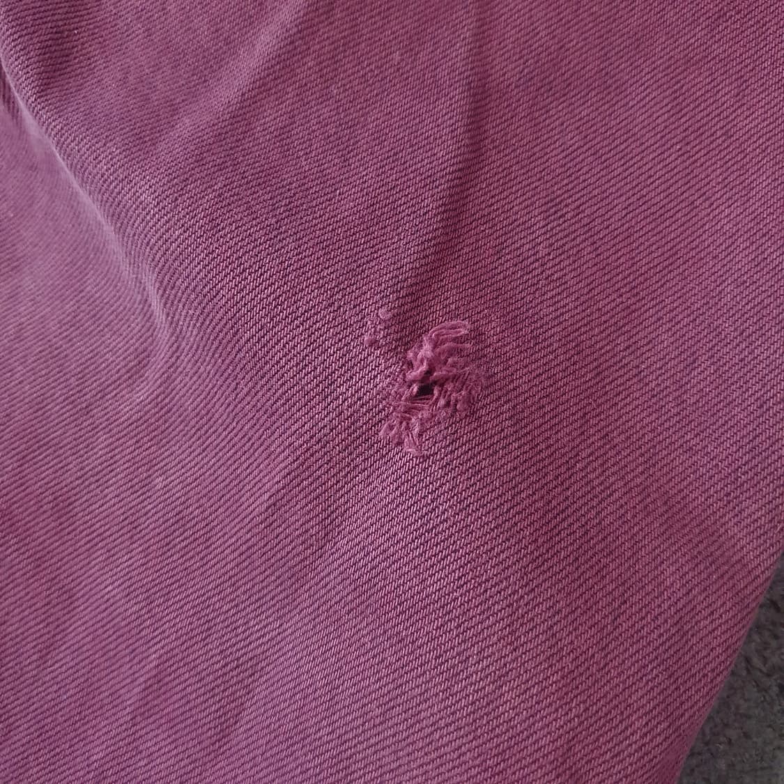 00s 리바이스 버건디 워싱 데님 팬츠 36 릴렉스핏 상품이미지8