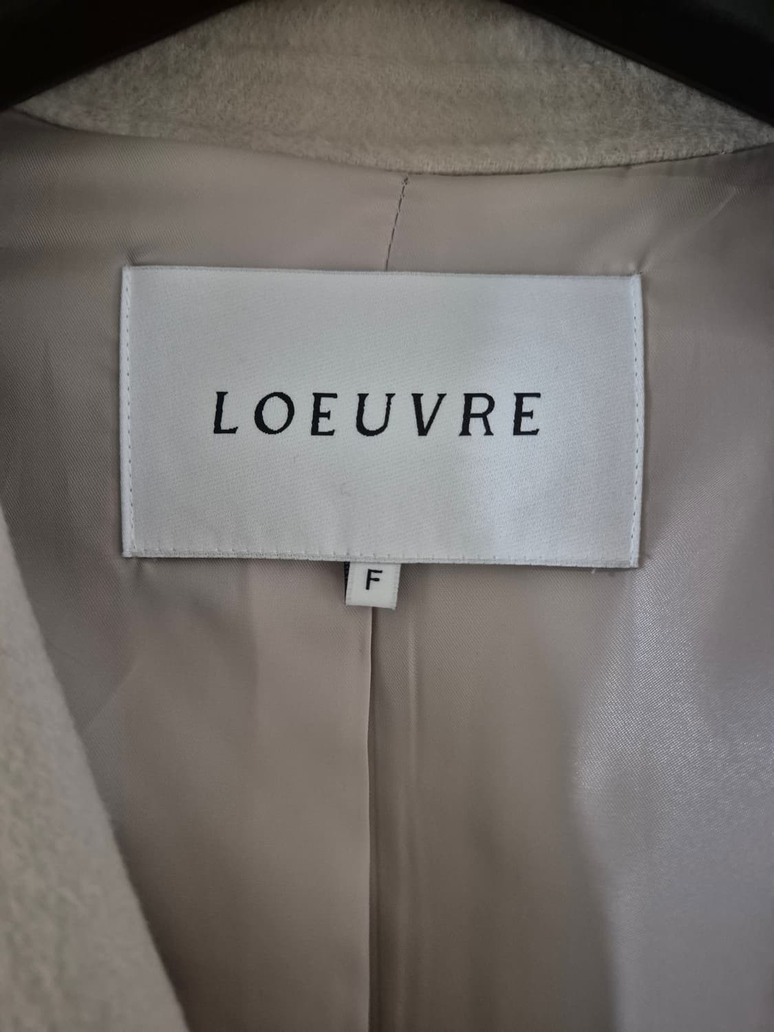 루에브르 여자 코쿤 울 롱코트 오버핏 상품이미지6