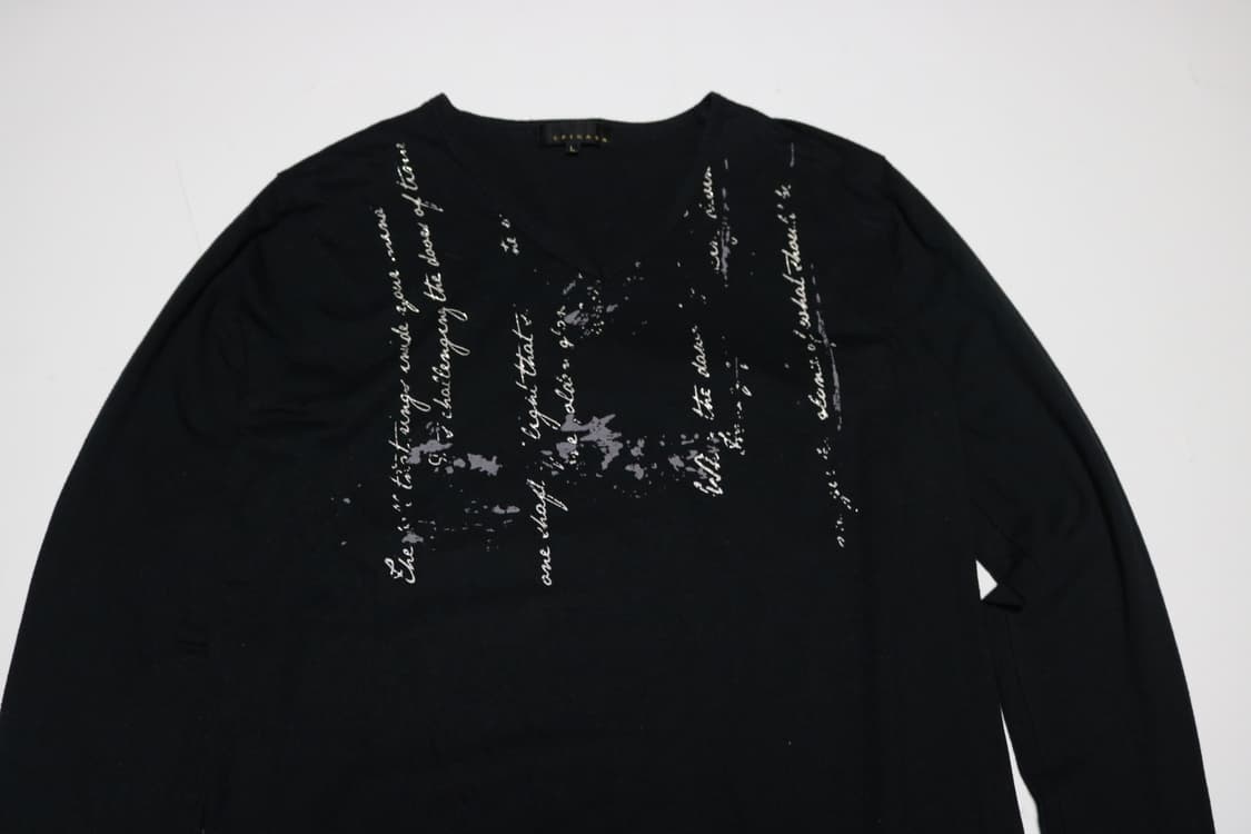 SPINASH 펑크 레터링 롱슬리브 상품이미지3