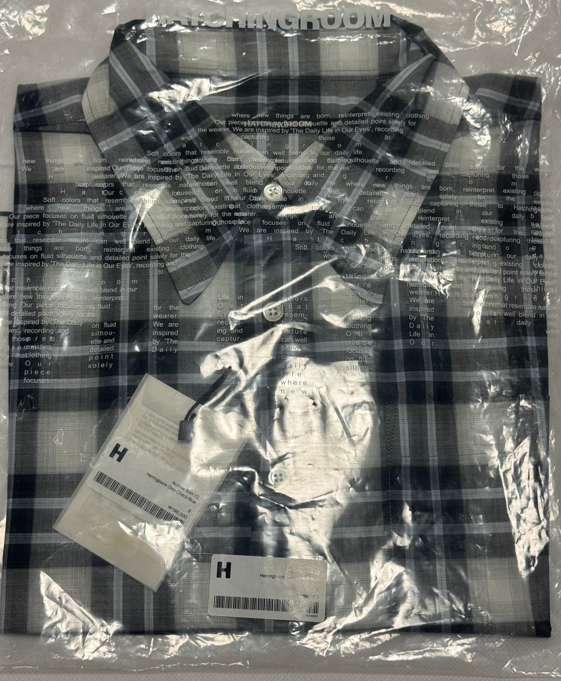 해칭룸 아카이브 체크 셔츠 오레오 상품이미지2