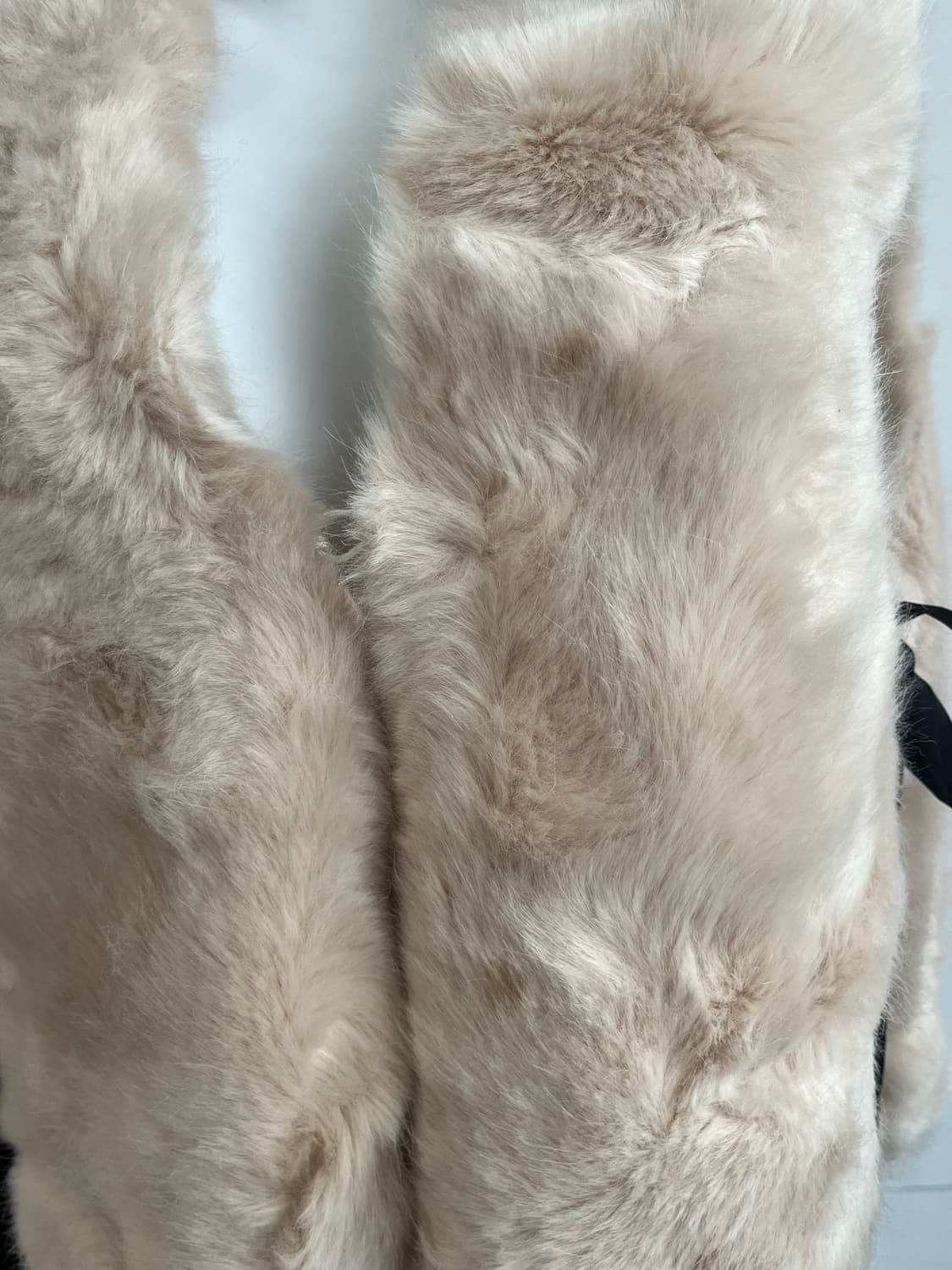 Ting Ting 옆리본 퍼 조끼 상품이미지3