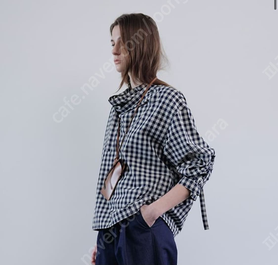 문달 belted anorak in navy 상품이미지1