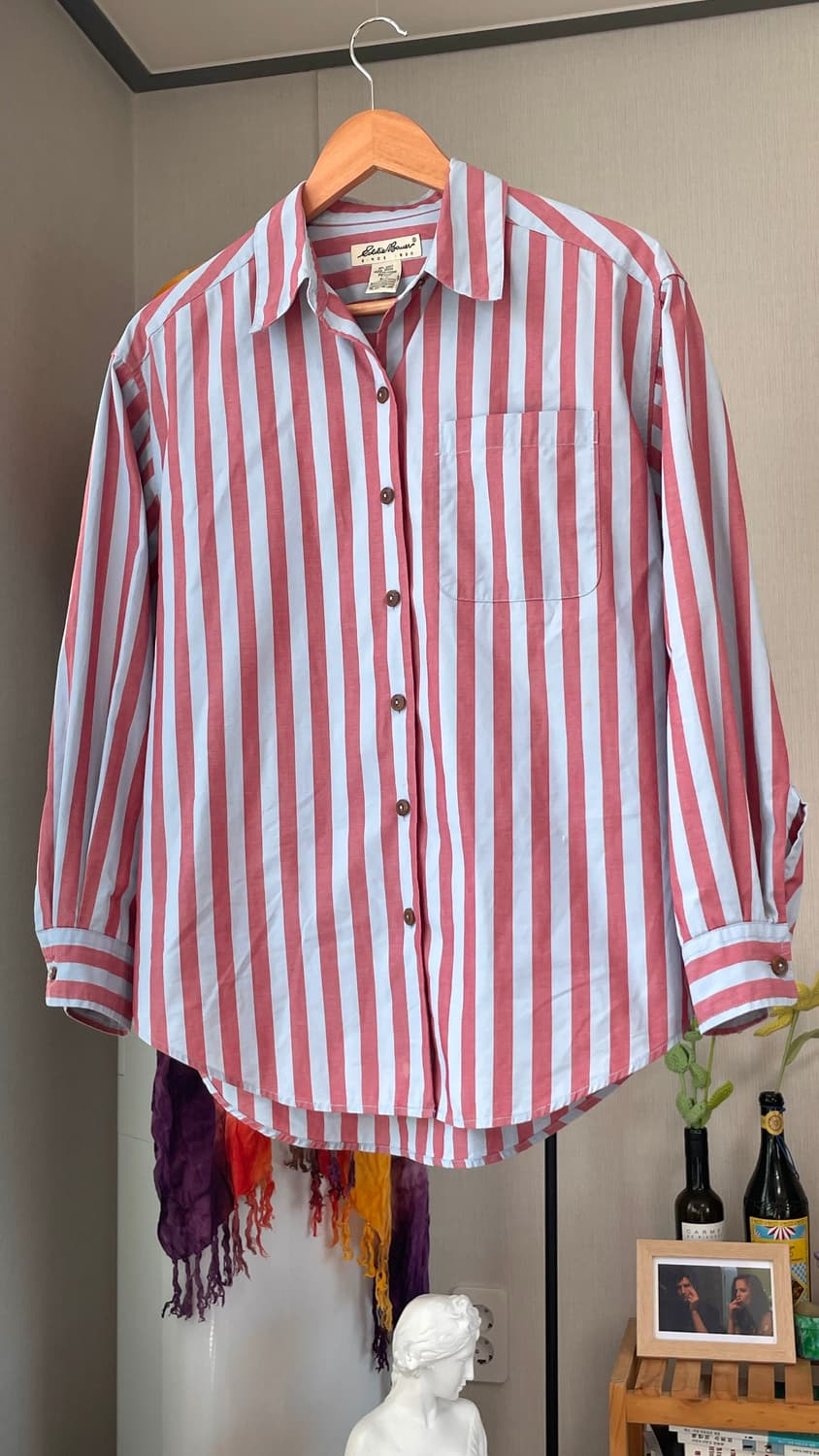 Eddie Bauer 에디바우어 빈티지 스트라이프 코튼 셔츠 상품이미지5