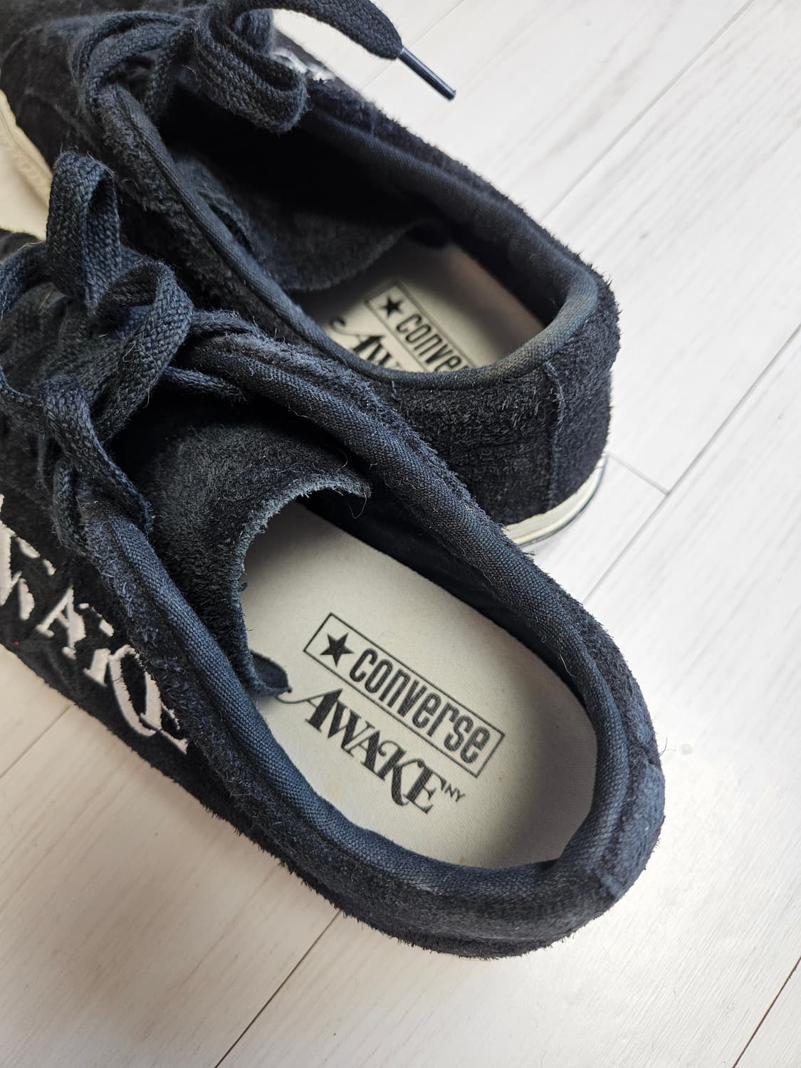 컨버스원스타 X 어웨이크 뉴욕 스웨이드 블랙 상품이미지2