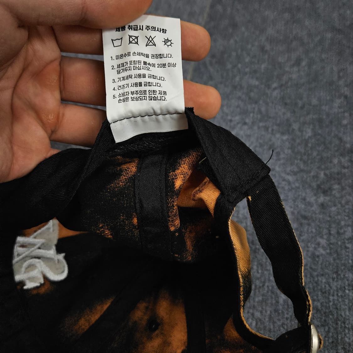 세븐셀라 시그니처 로고 러스트 워싱 볼캡(급처) 상품이미지5