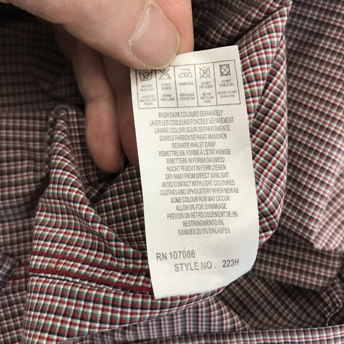 폴스미스 테일러드핏 체크셔츠 [S] 상품이미지6